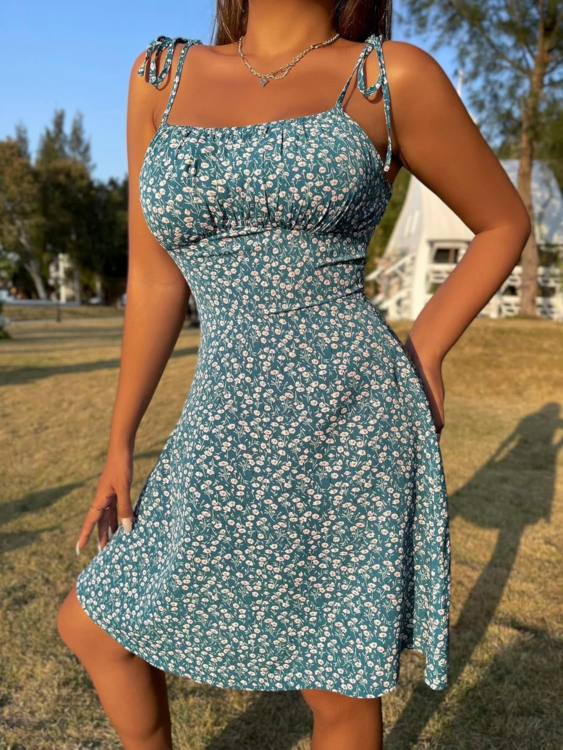 Women’s Floral Cami Mini Dress