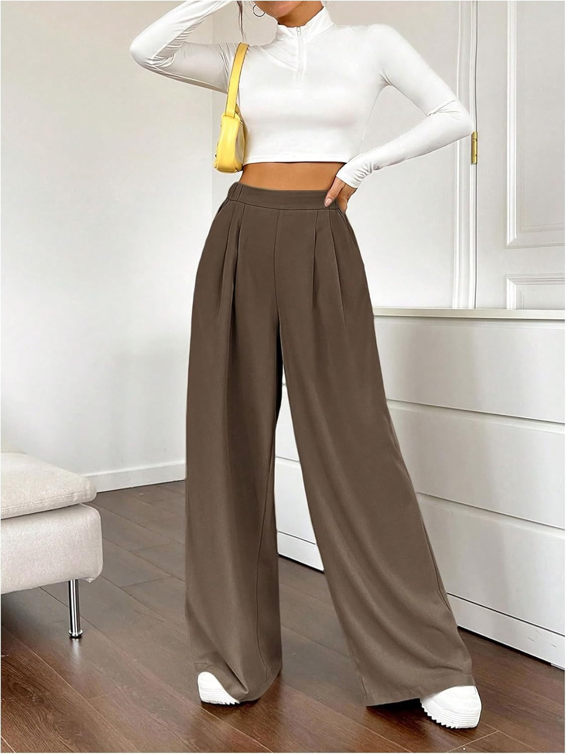 Women’s Pleated Wide-Leg Pants