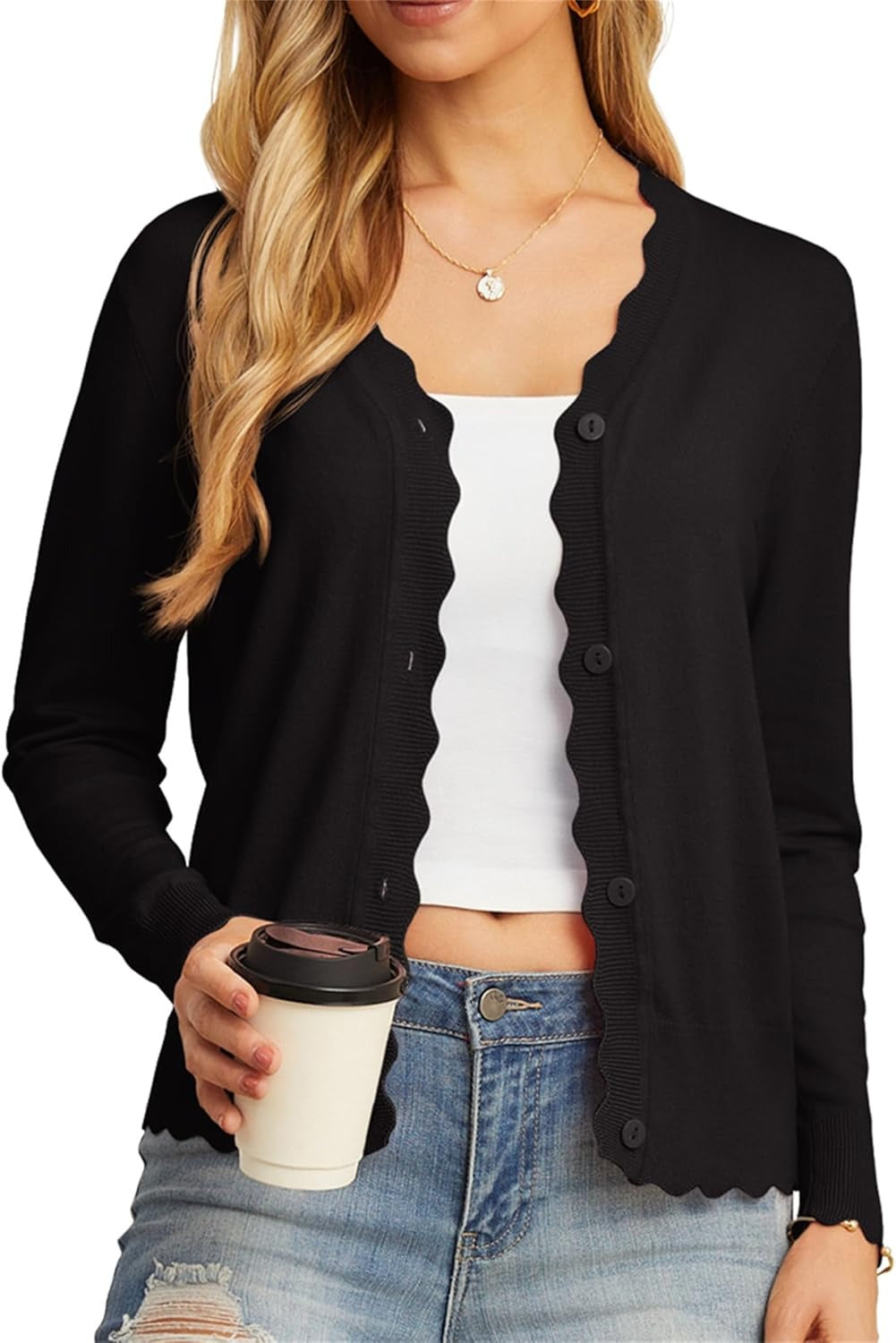 Women's Lightweight Knit Cardigan Sweaters